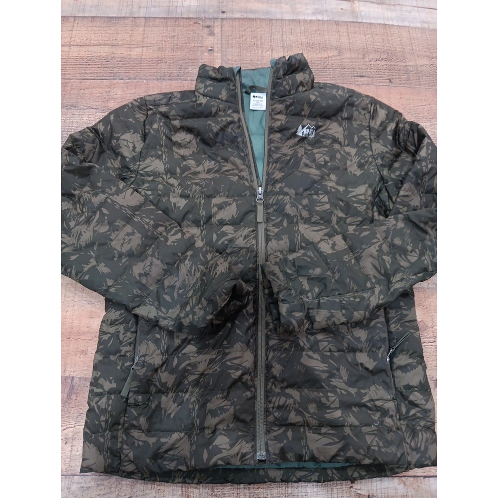 REI CO-OP Boy's Size XLarge 18 Kids Lightweight Puffer Camouflage design 2472